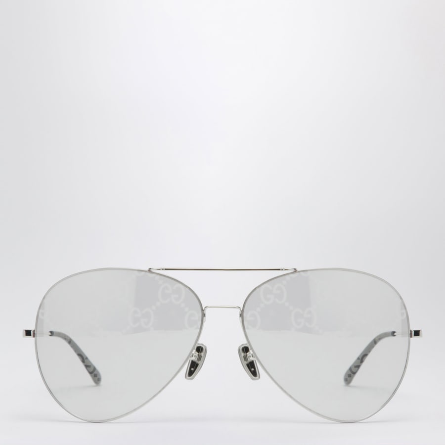 Gucci Occhiali da sole Pilot argento