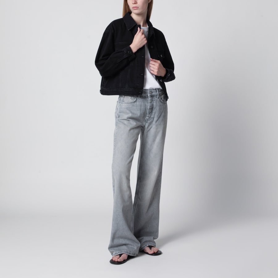 Anine Bing Giacca Quincy in denim nero, view 2