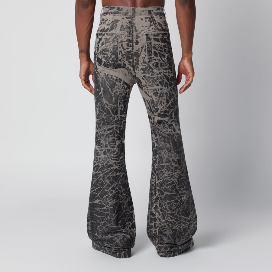 DRKSHDW Jeans Concordians Bolan Bootcut a vita alta in denim nero, view 4
