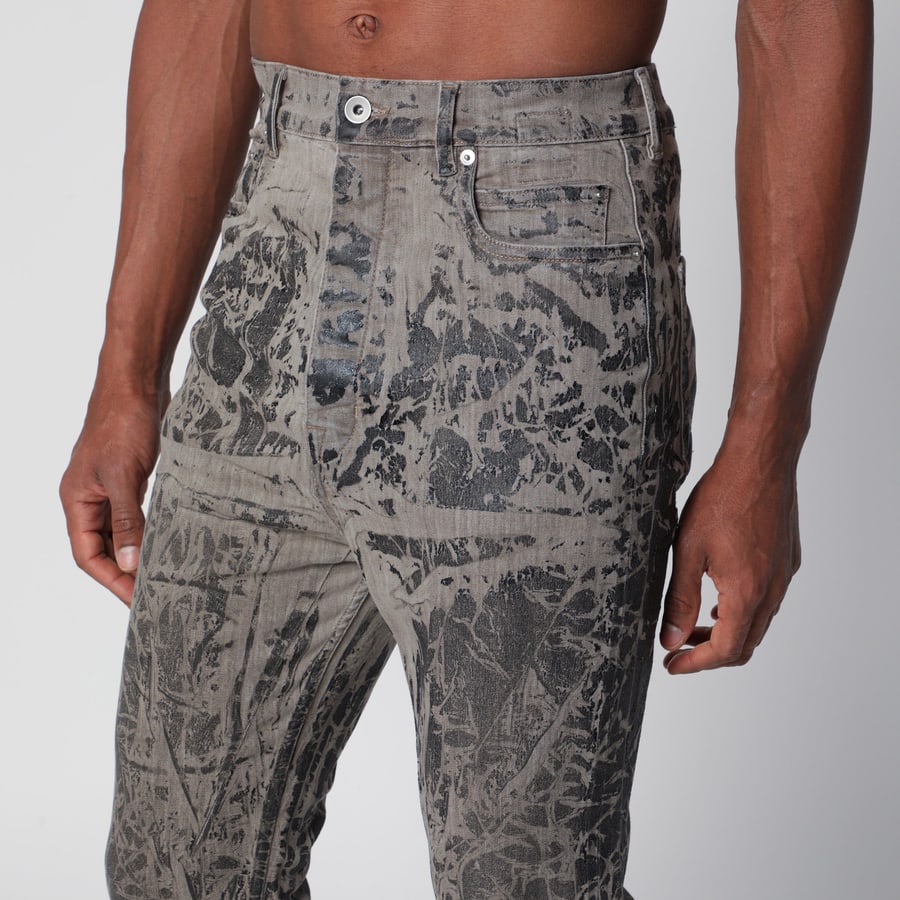DRKSHDW Jeans Concordians Bolan Bootcut a vita alta in denim nero, view 5