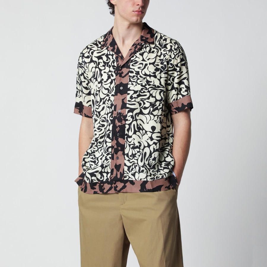 Dries Van Noten Camicia con stampa Graphic Squiggle