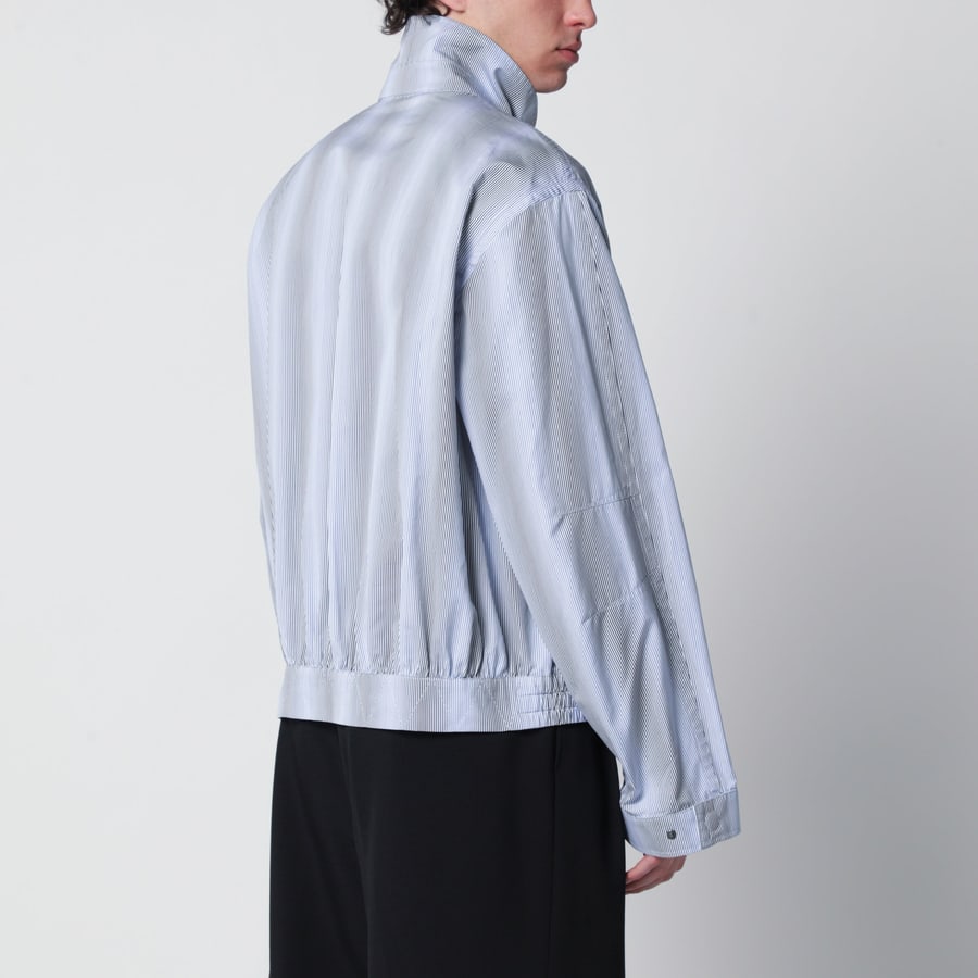 Dries Van Noten Giacca con zip a righe testurizzate, view 3