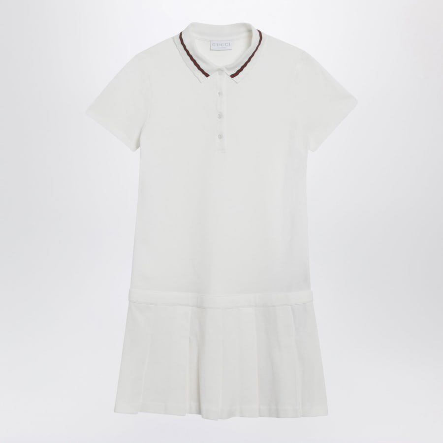 Gucci Miniabito polo con logo Web