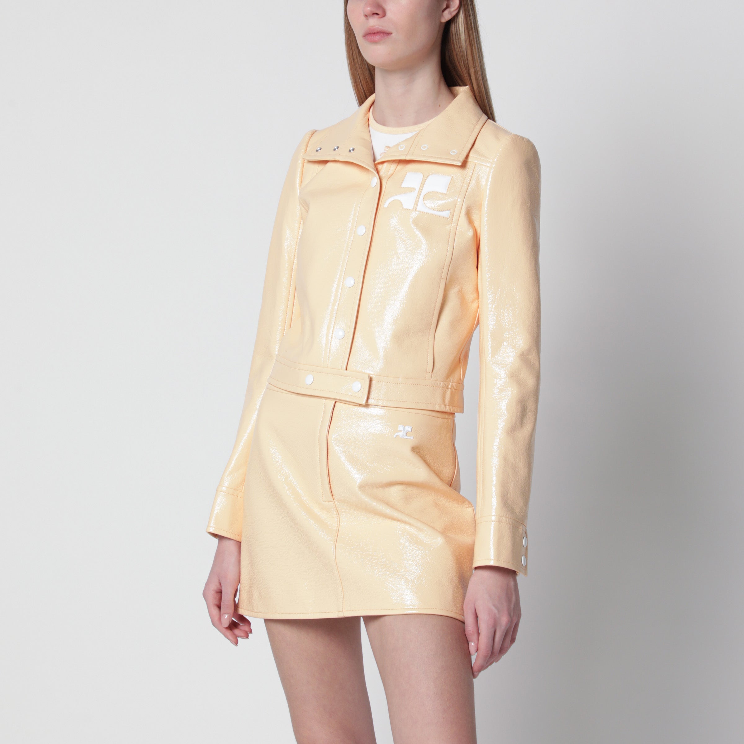 COURREGES Giacca Reedition in vinile arancione