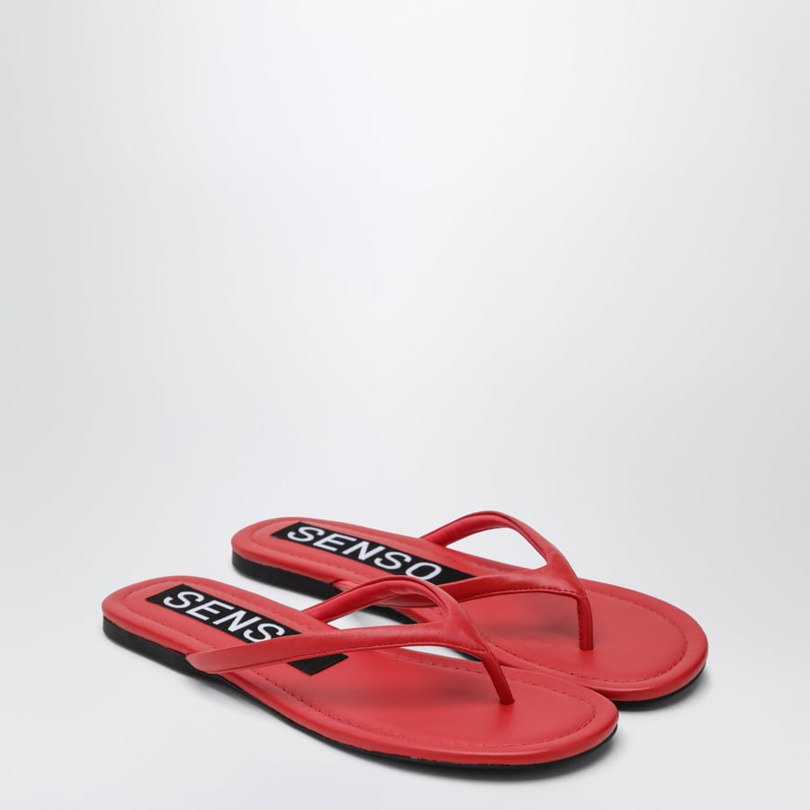 SENSO Slide Nora rosse in pelle, view 2