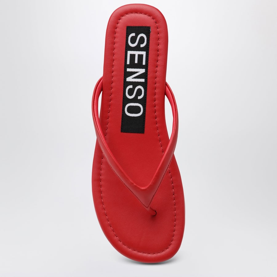 SENSO Slide Nora rosse in pelle, view 3
