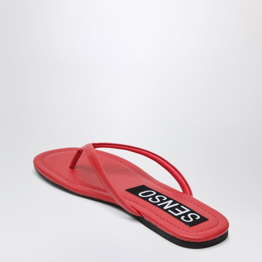 SENSO Slide Nora rosse in pelle, view 4