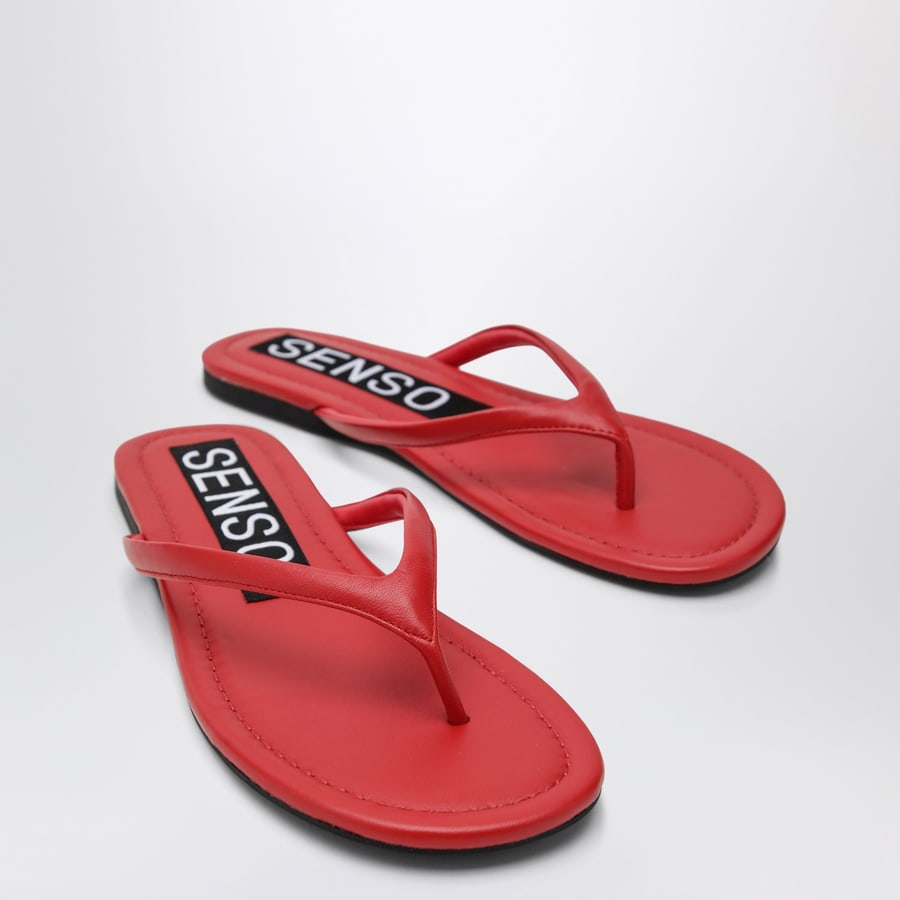 SENSO Slide Nora rosse in pelle, view 5