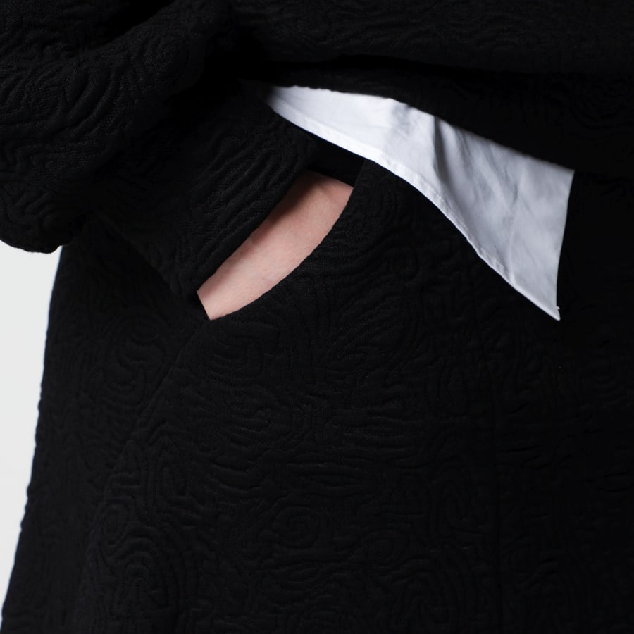 Dries Van Noten Gonna nera in misto viscosa, view 5
