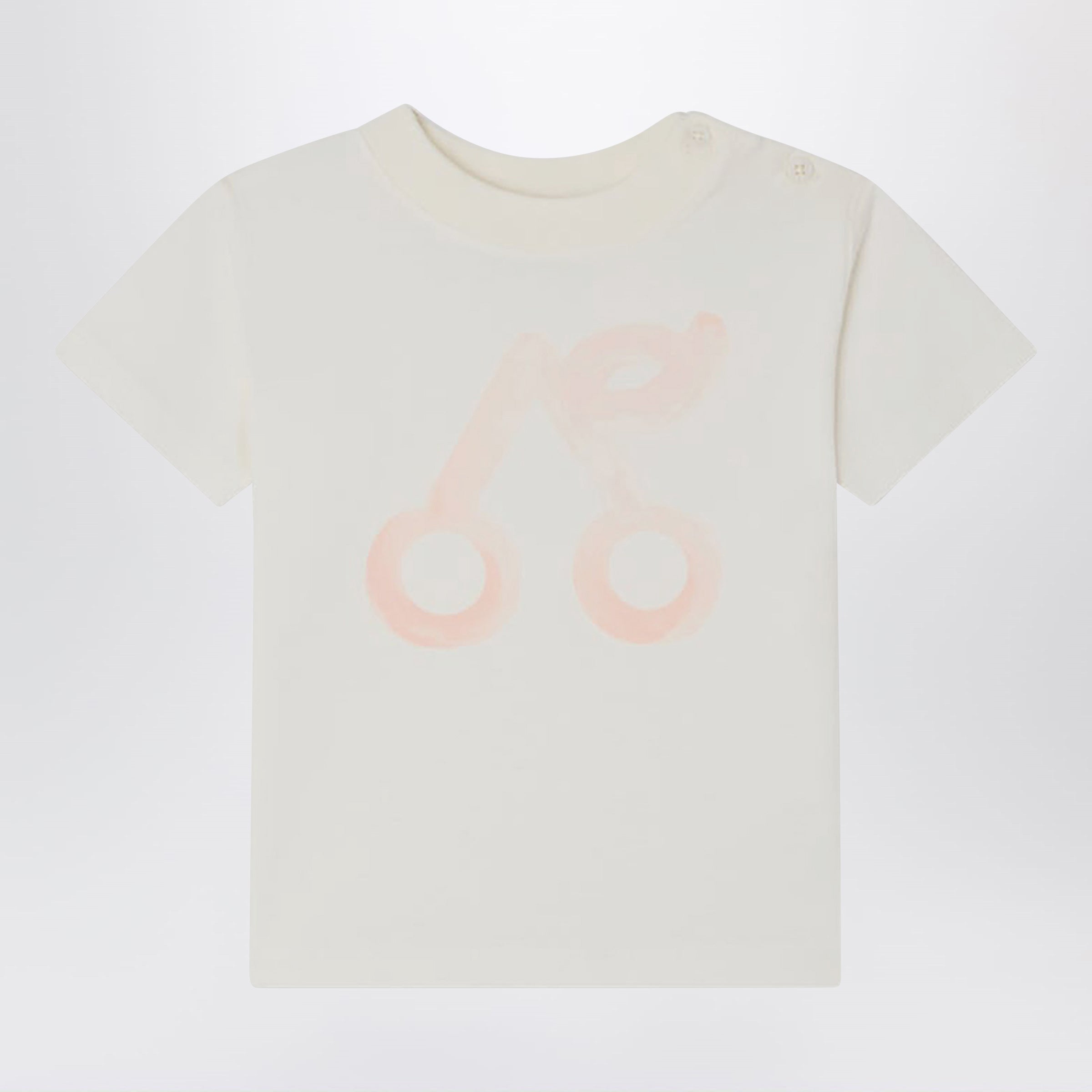 BONPOINT T-shirt Cai bianca con stampa di ciliegie