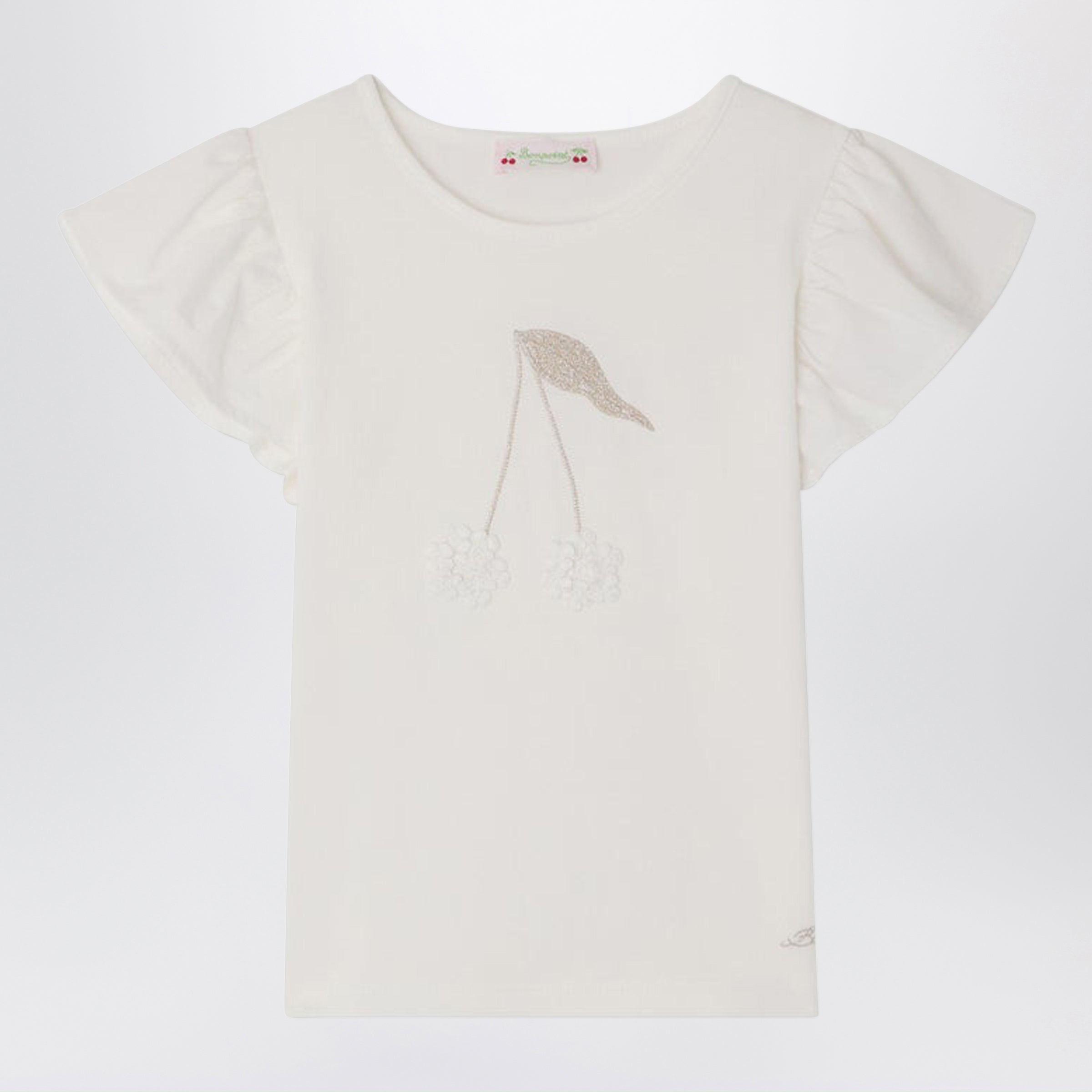 BONPOINT T-shirt Emila bianca in cotone