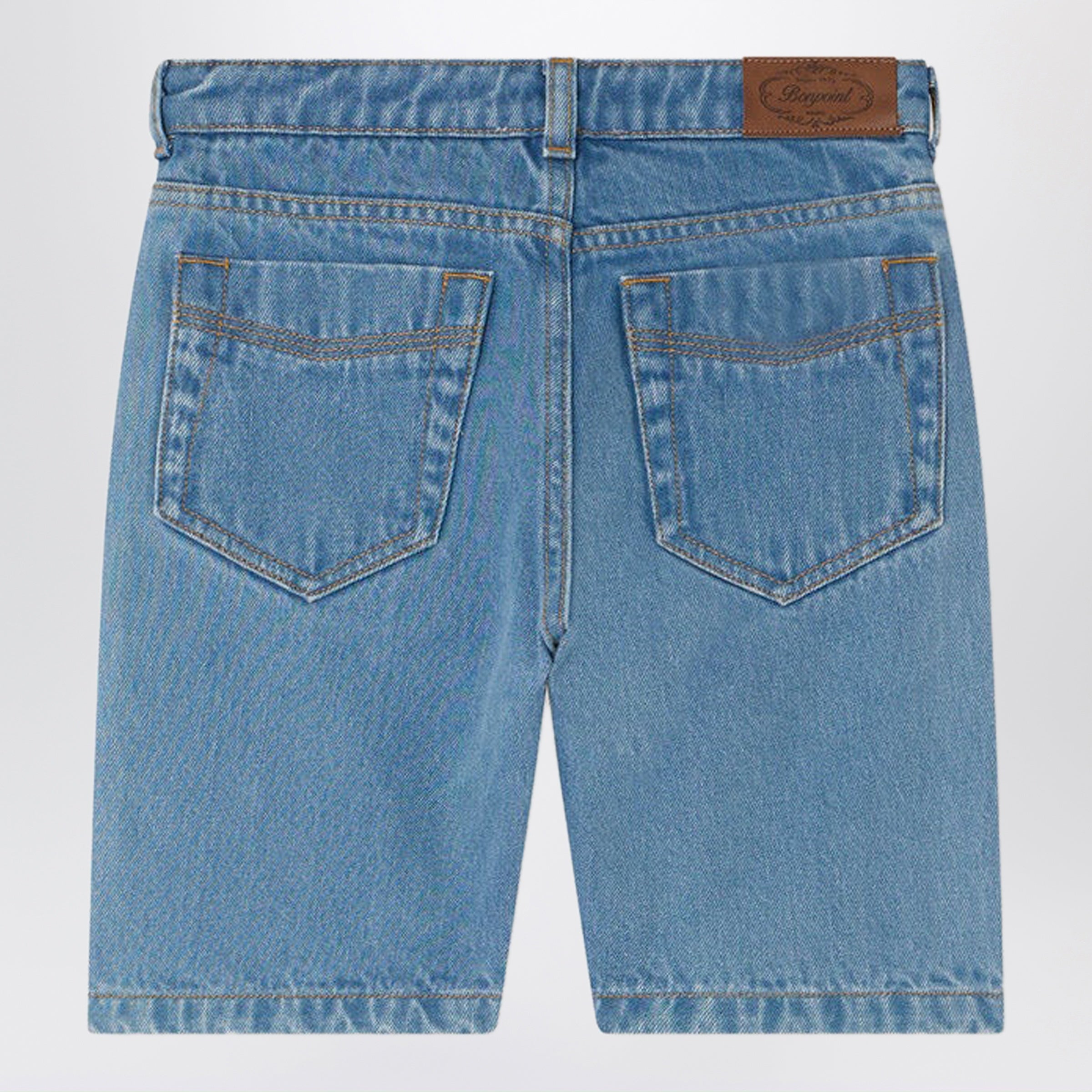 BONPOINT Bermuda Elvio blu in denim, view 2