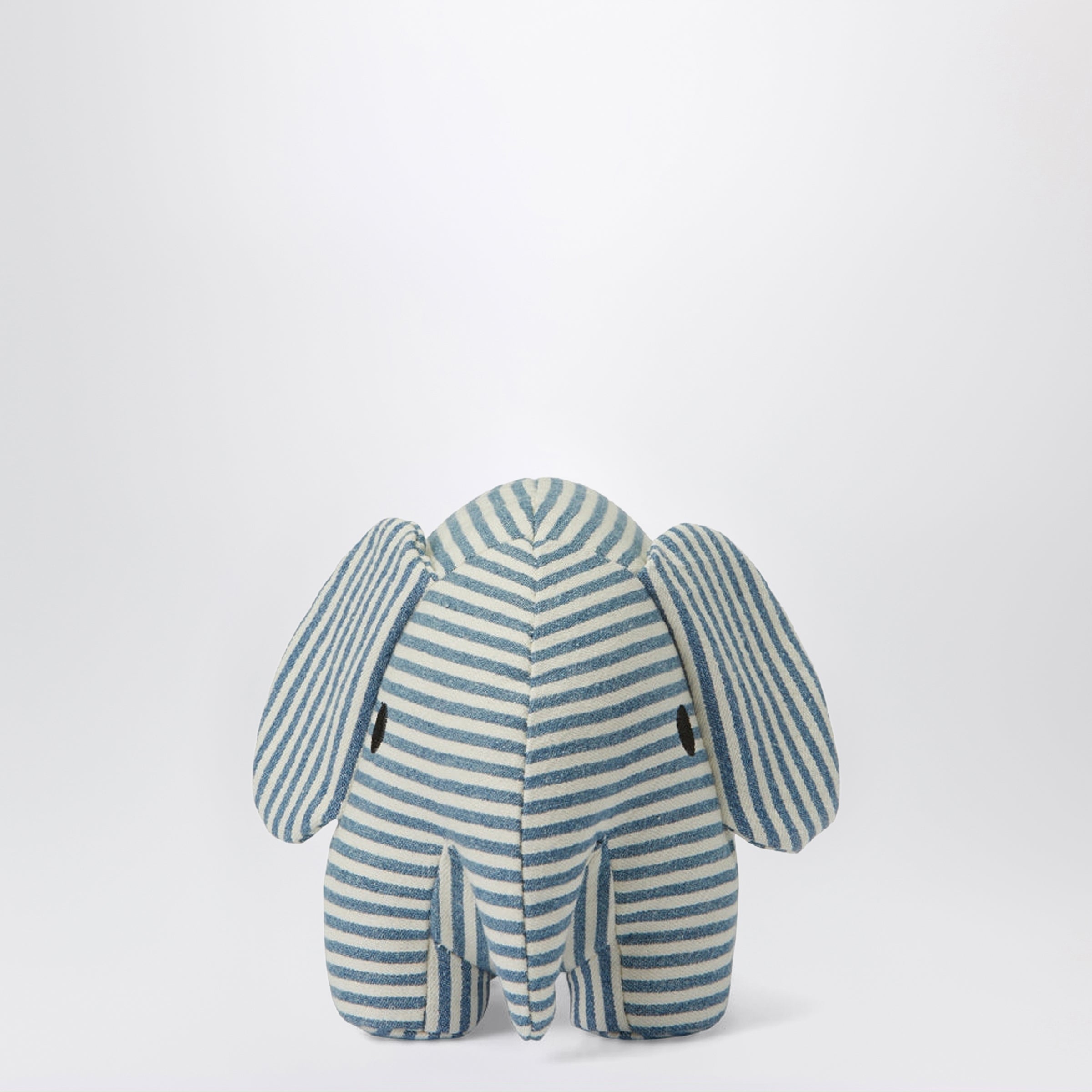 BON TON TOYS Peluche Elefante in denim a righe 23 CM, view 2