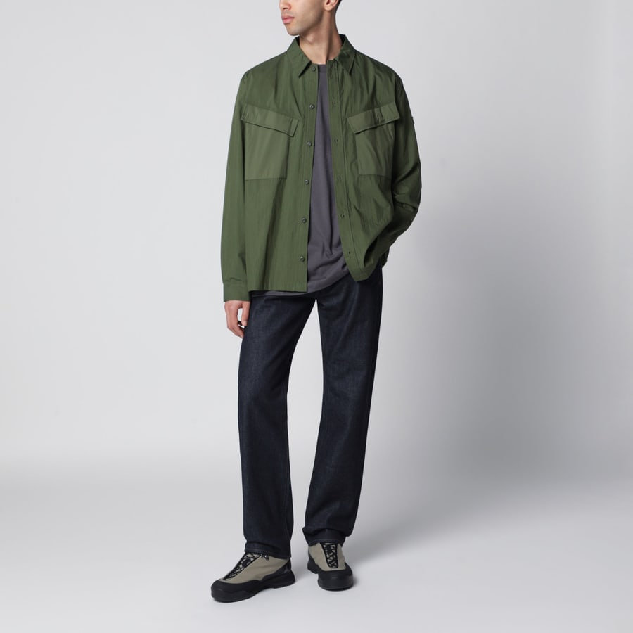 TATRAS Camicia Doris verde kaki in misto cotone, view 2