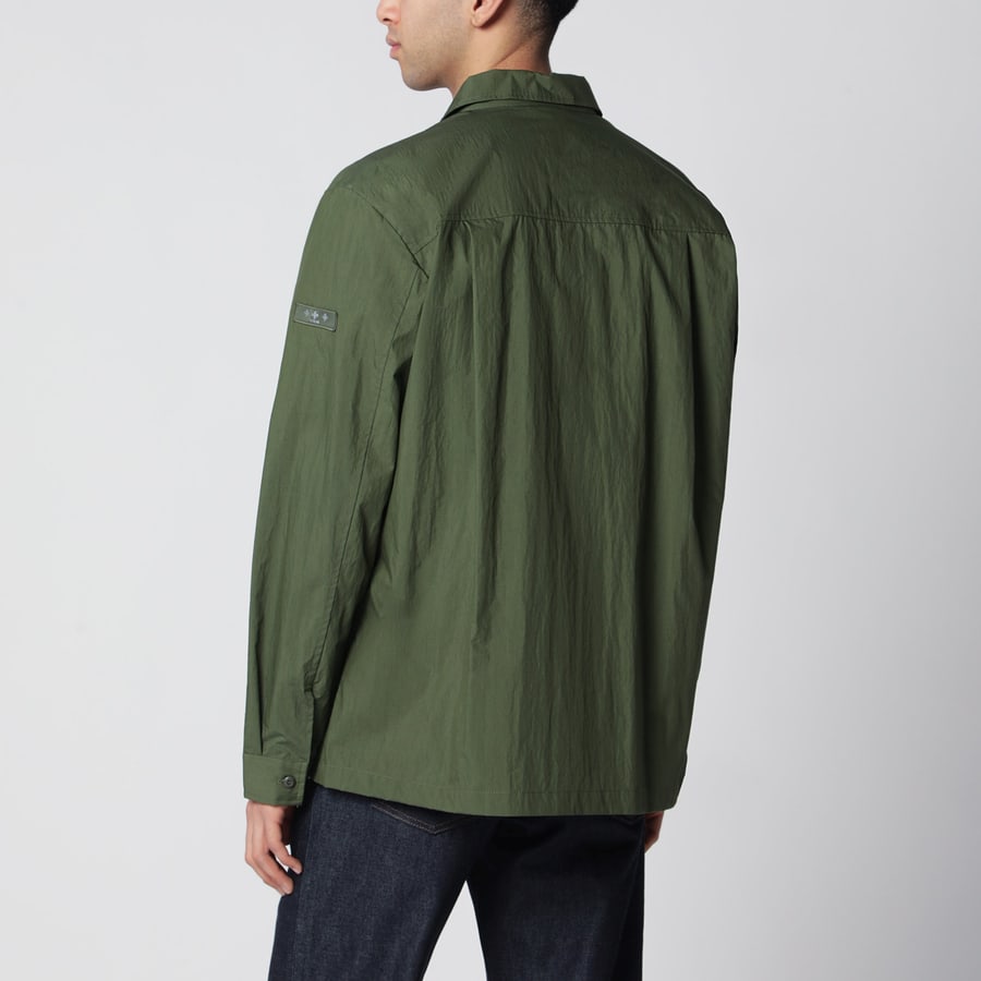 TATRAS Camicia Doris verde kaki in misto cotone, view 3