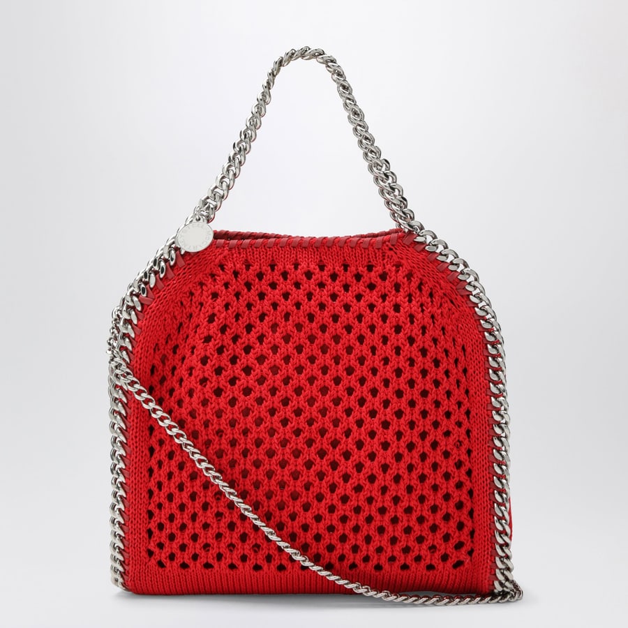 Stella McCartney Borsa Tote Falabella Mini rossa in rete