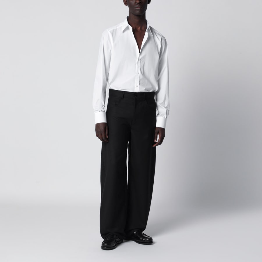 Dolce & Gabbana Camicia Martini bianca in popeline di cotone, view 2
