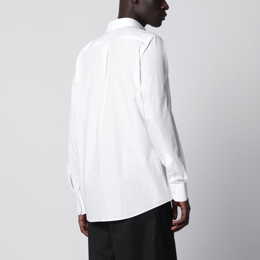 Dolce & Gabbana Camicia Martini bianca in popeline di cotone, view 3