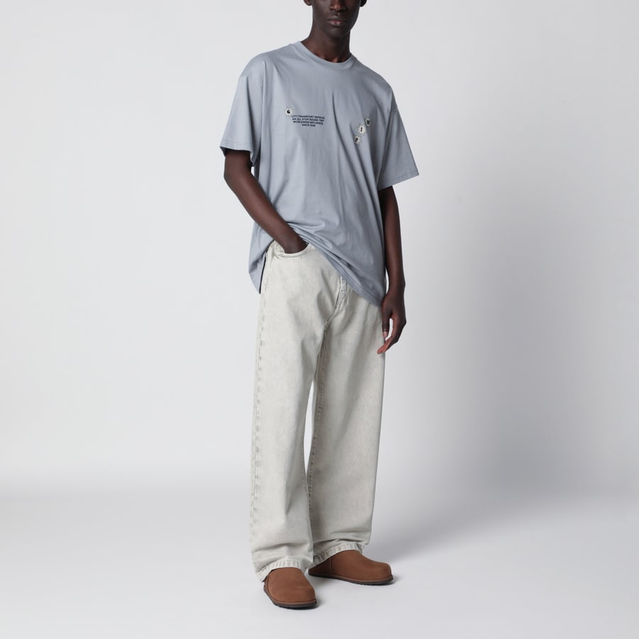 Carhartt WIP Pantaloni Landon in denim di cotone bianco, view 2