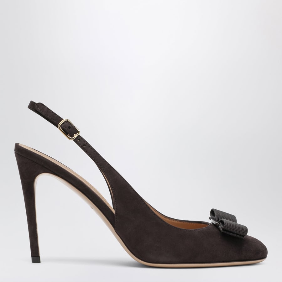 Ferragamo Slingback fiocco Vara Testa di Moro