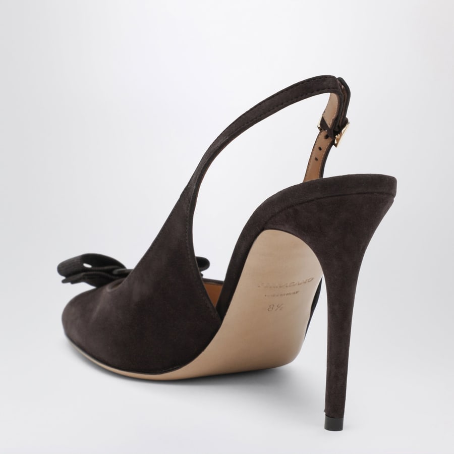 Ferragamo Slingback fiocco Vara Testa di Moro, view 4