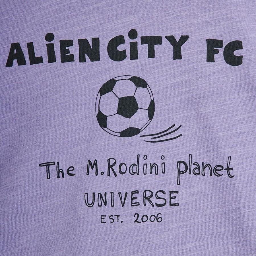 MINI RODINI T-shirt viola Alien City FC, view 3