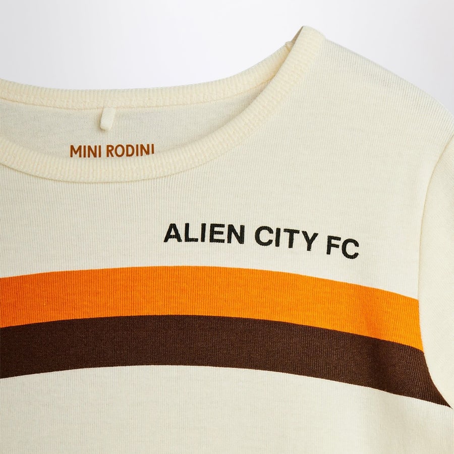 MINI RODINI T-shirt bianca Alien City FC 8, view 3