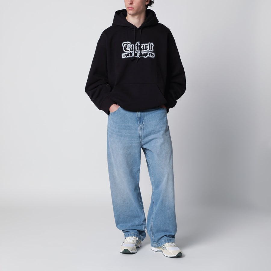 Carhartt WIP Hooded World Tour Sweatshirt nera, view 2