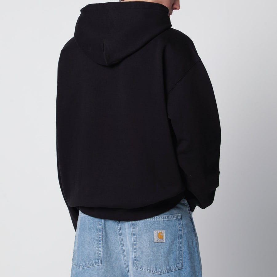 Carhartt WIP Hooded World Tour Sweatshirt nera, view 3
