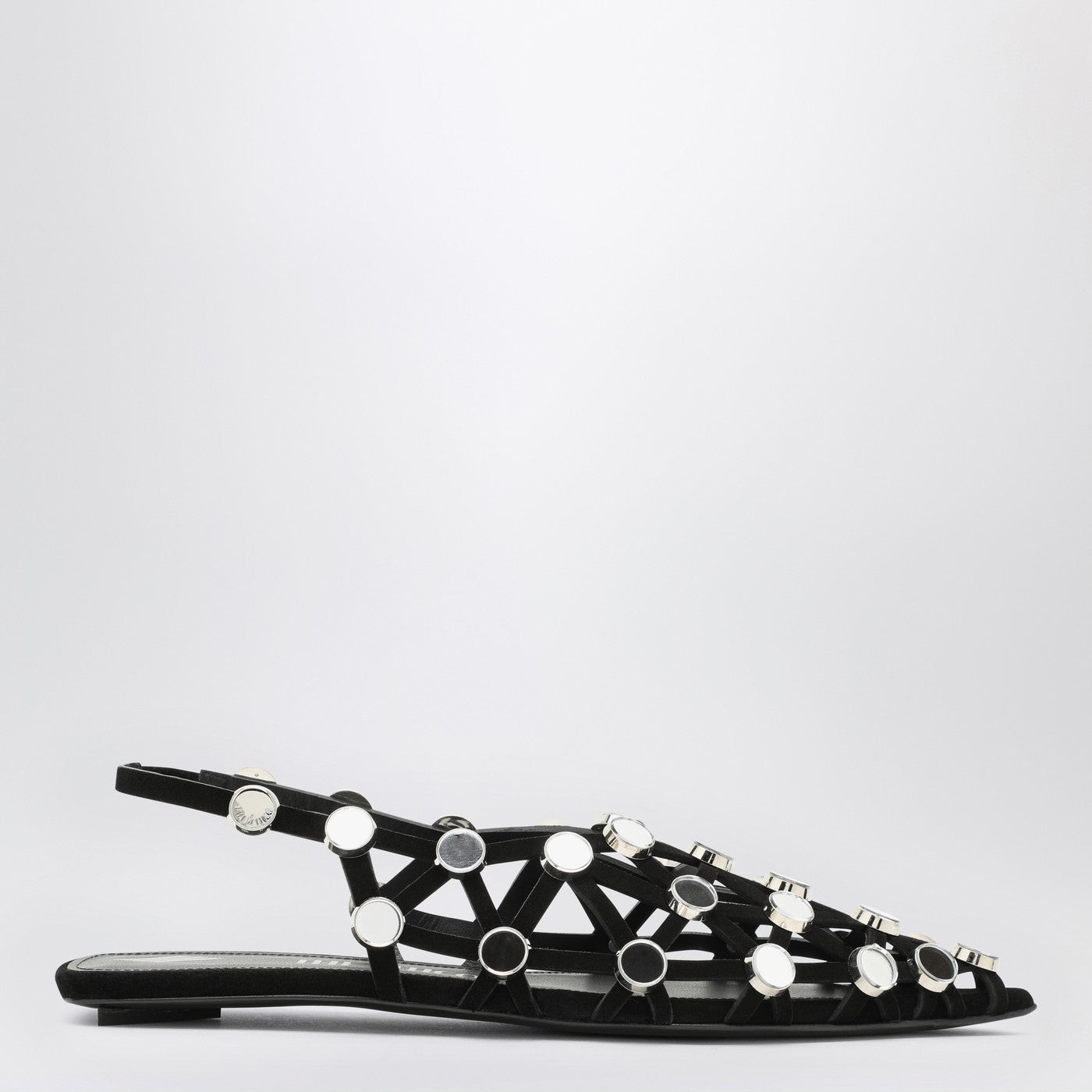 The Attico Ballerina Grid nera