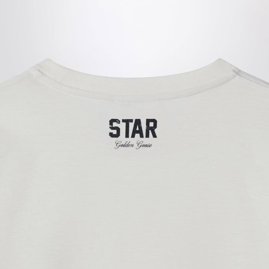 Golden Goose T-shirt Star bianca in cotone, view 3