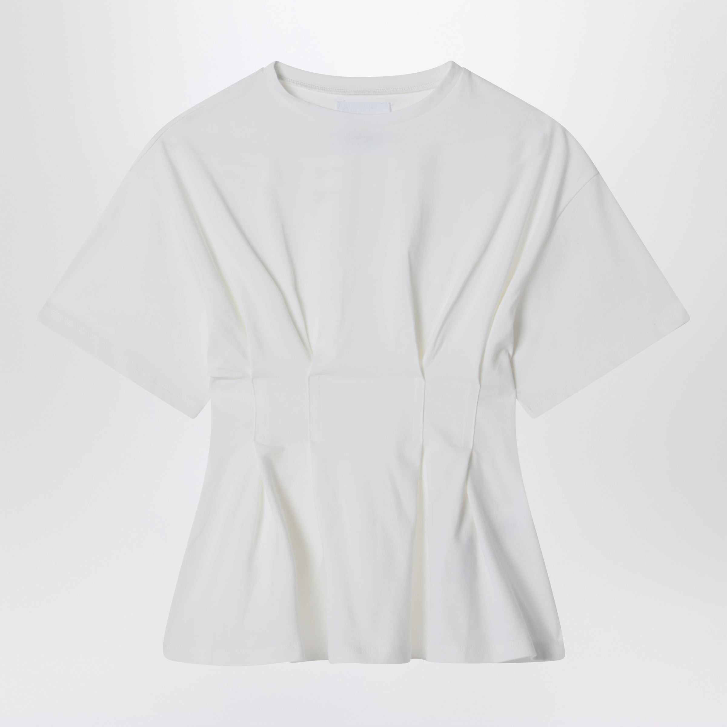 DOUUOD T-shirt Calendula avorio in cotone