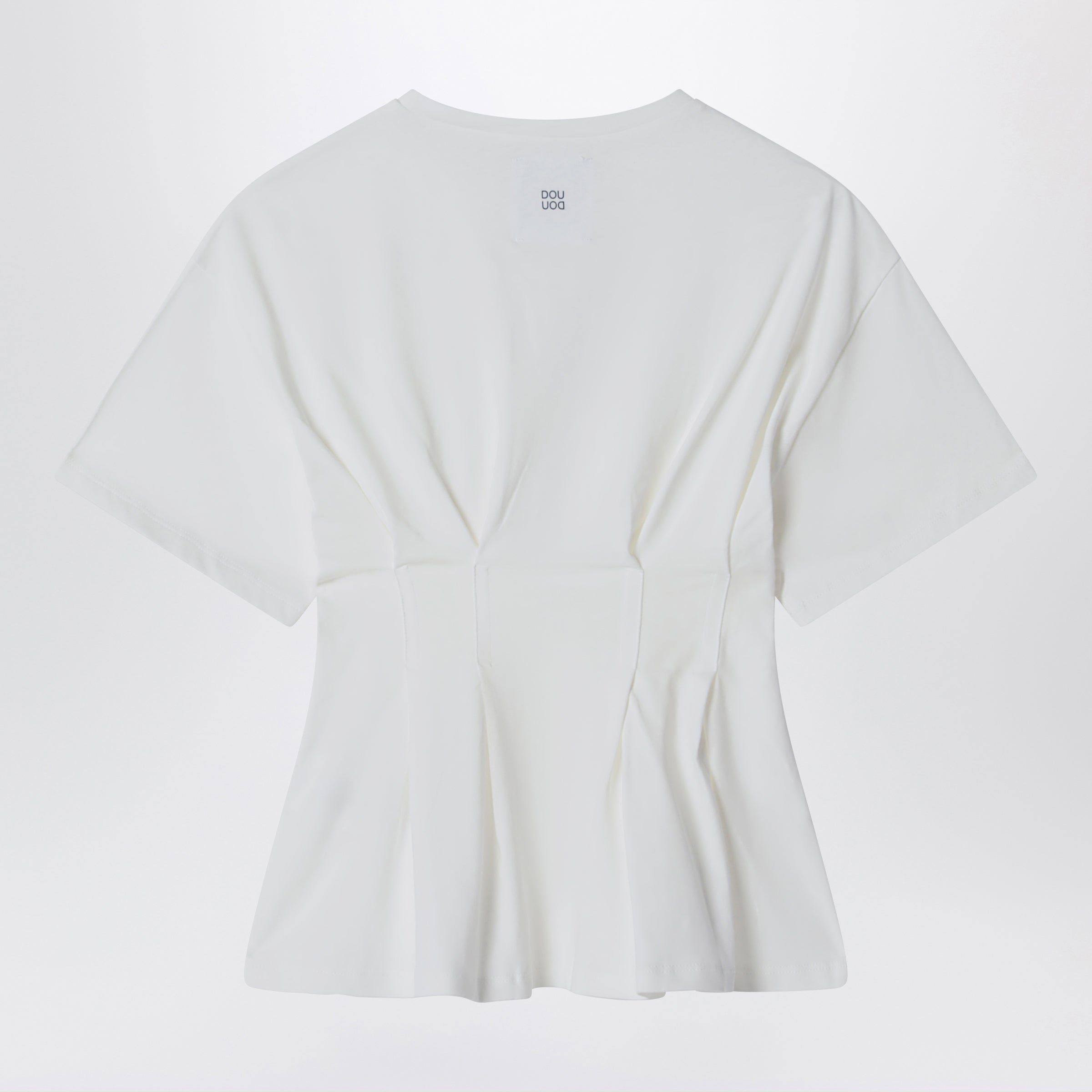 DOUUOD T-shirt Calendula avorio in cotone, view 2