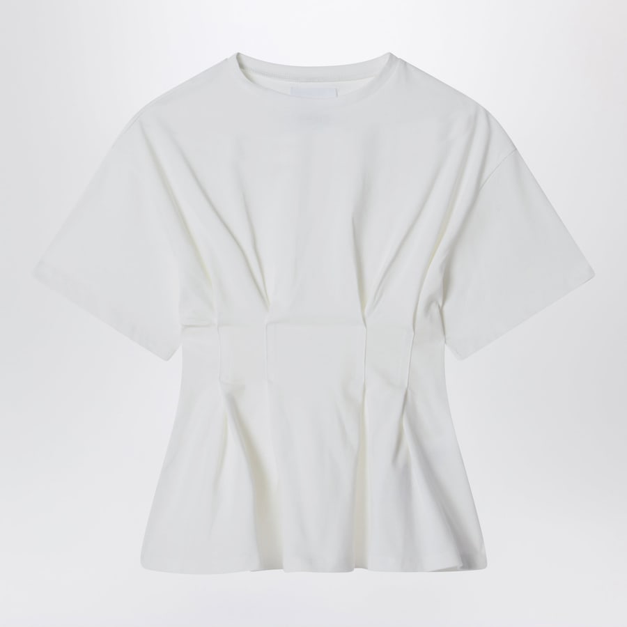 DOUUOD T-shirt Calendula avorio in cotone