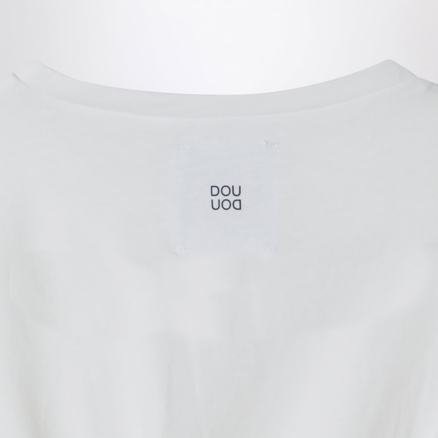 DOUUOD T-shirt Calendula avorio in cotone, view 3