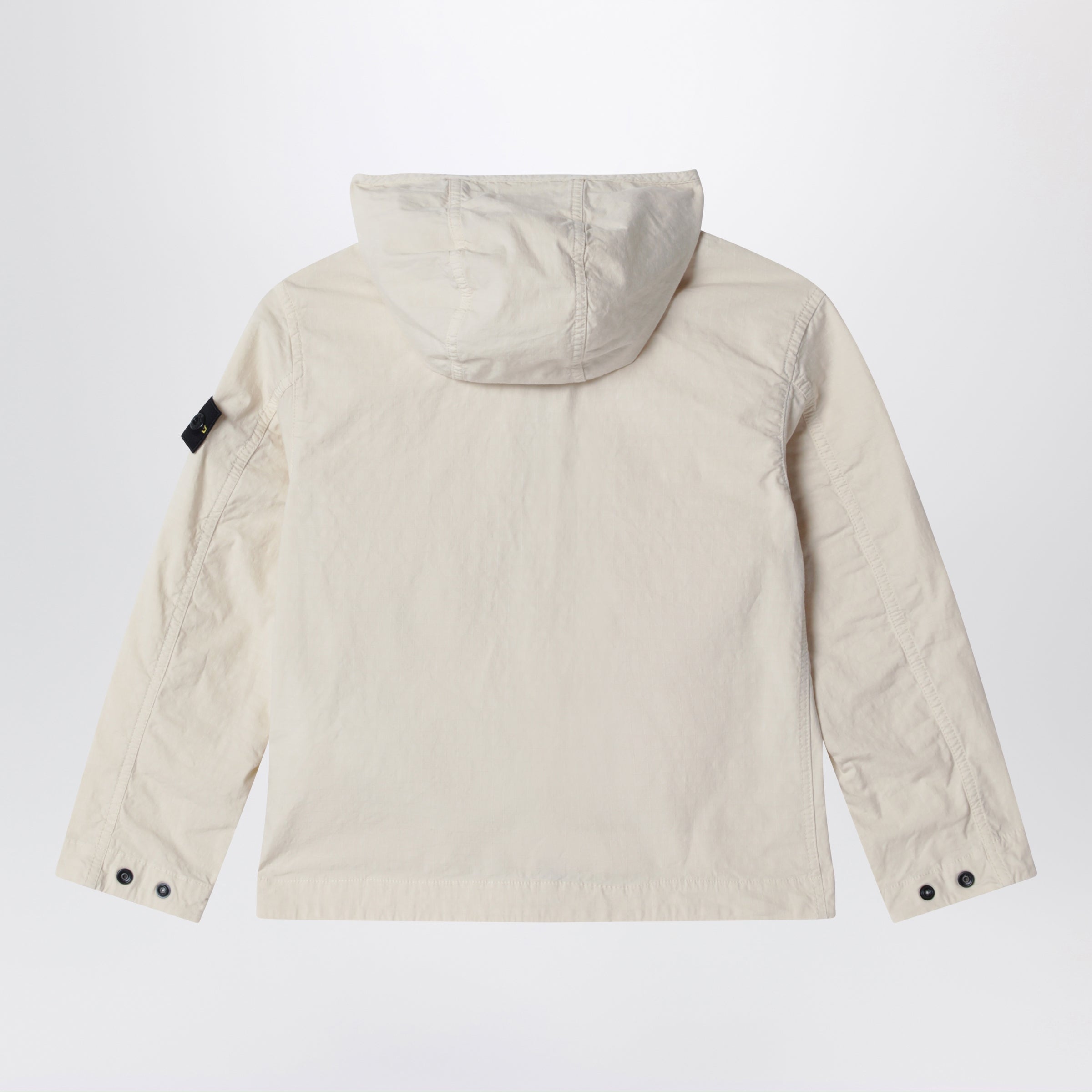 Stone Island Giacca antigoccia con cappuccio beige chiara, view 2