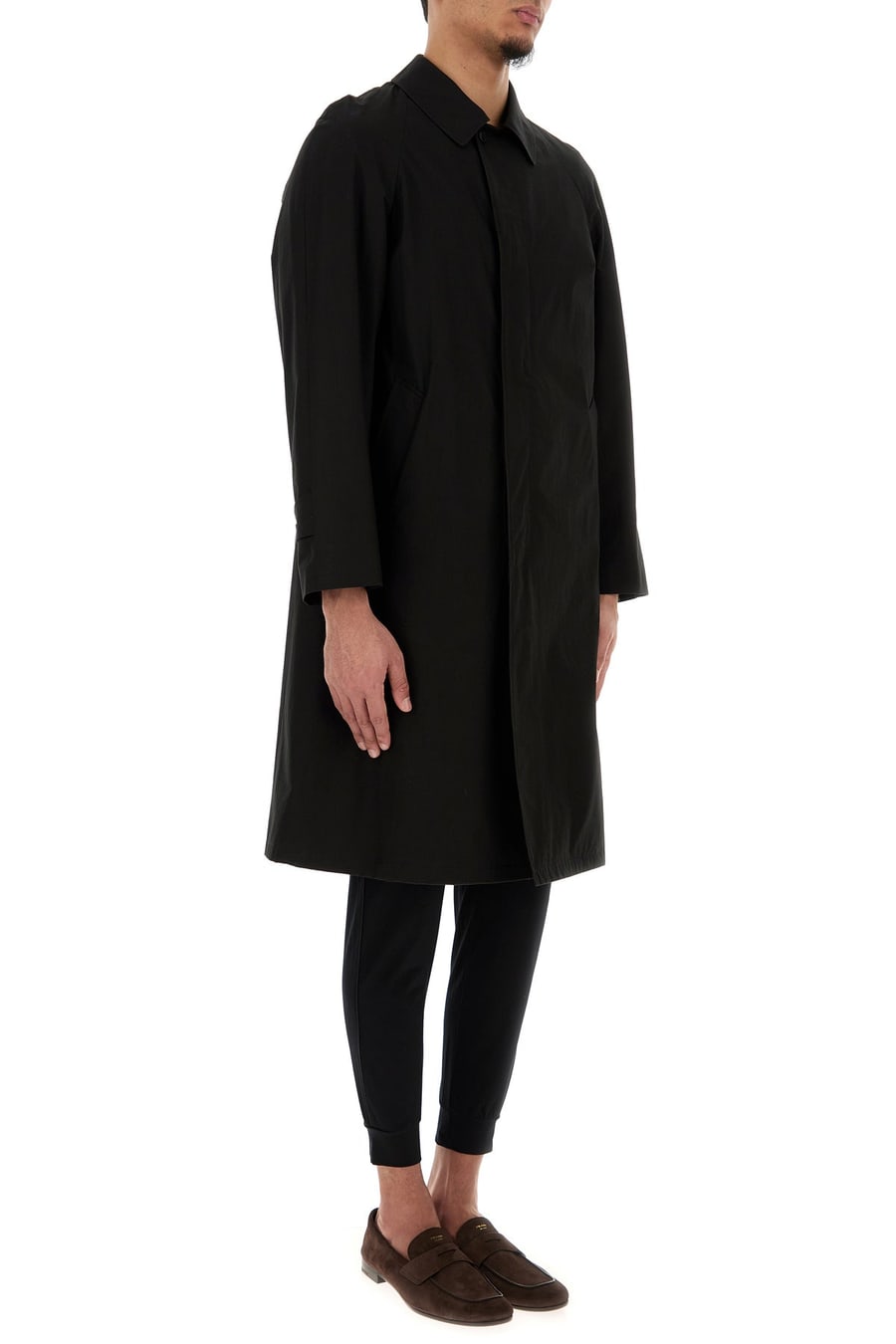 Prada Soprabito in cotone nero, view 3