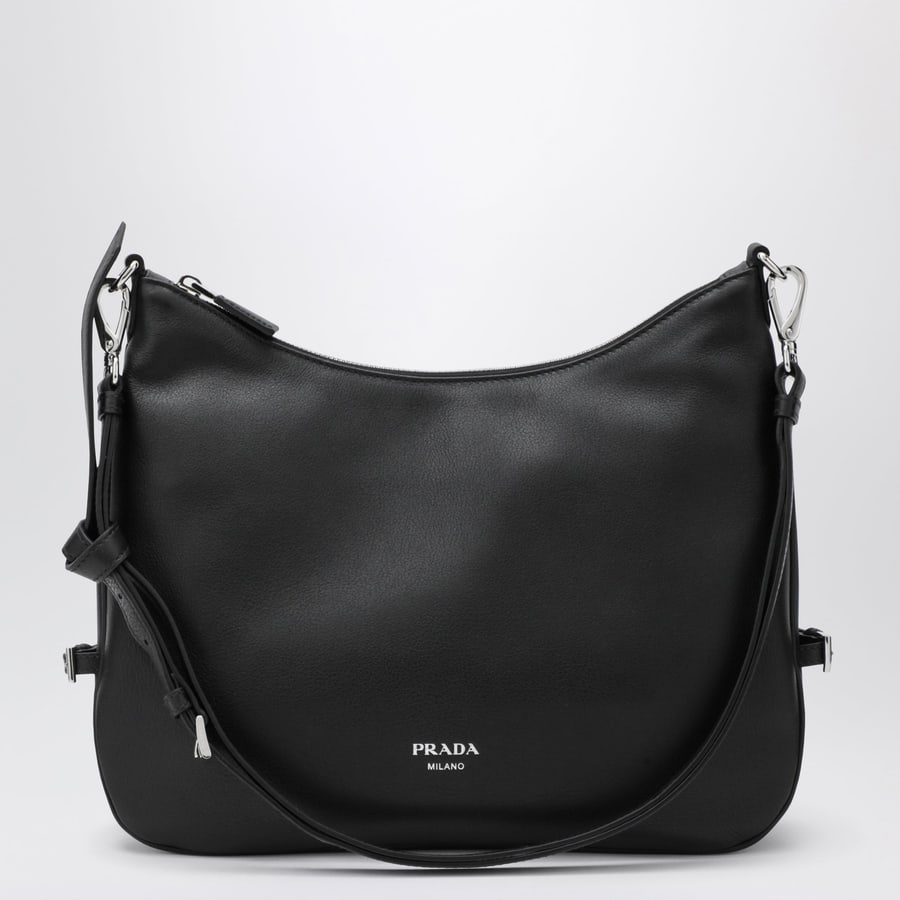 Prada Borsa Prada Fold large in pelle nera
