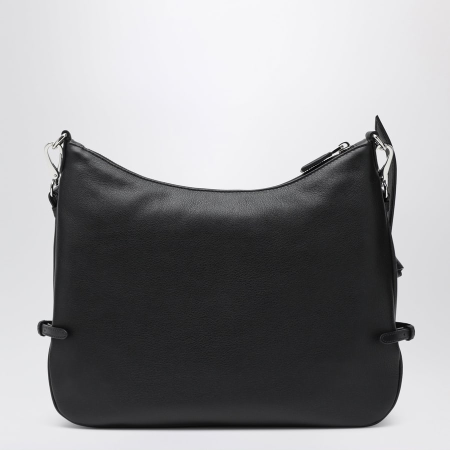 Prada Borsa Prada Fold large in pelle nera, view 4