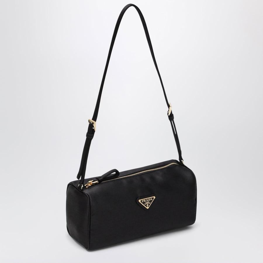 Prada Pouch nera in raso, view 3
