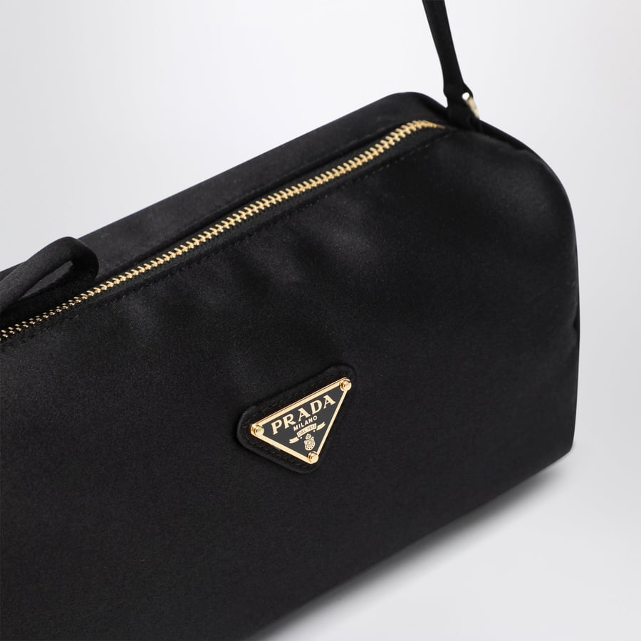 Prada Pouch nera in raso, view 6