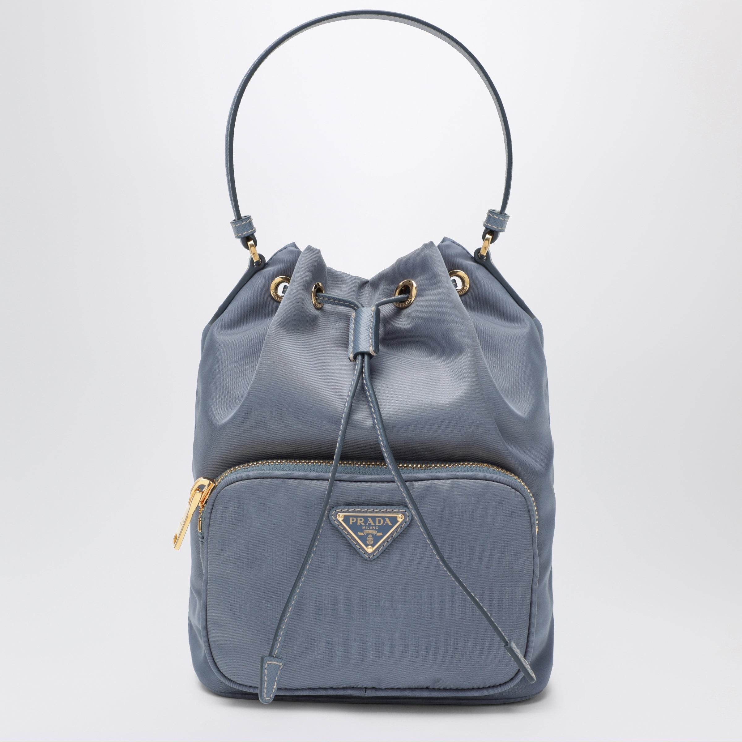Prada Secchiello Prada Duet azzurro aviatore in Re-Nylon