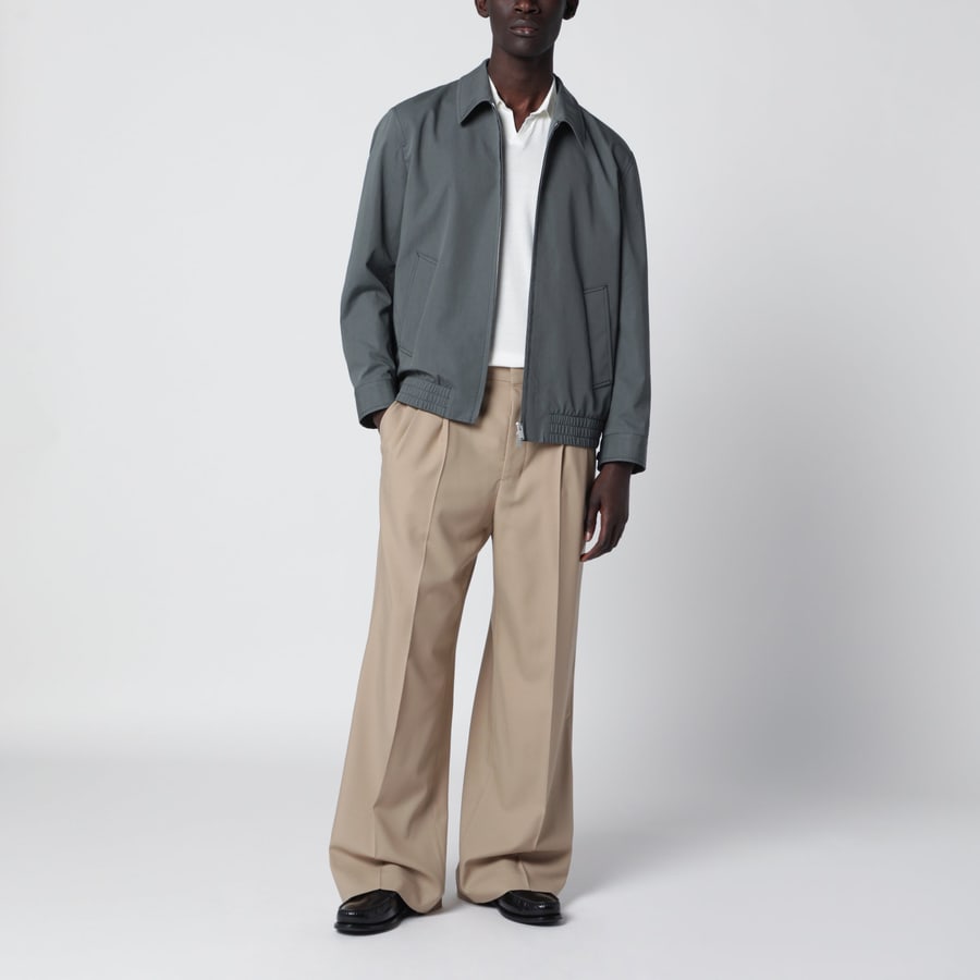 LARDINI Giacca con zip in cotone e seta, view 2