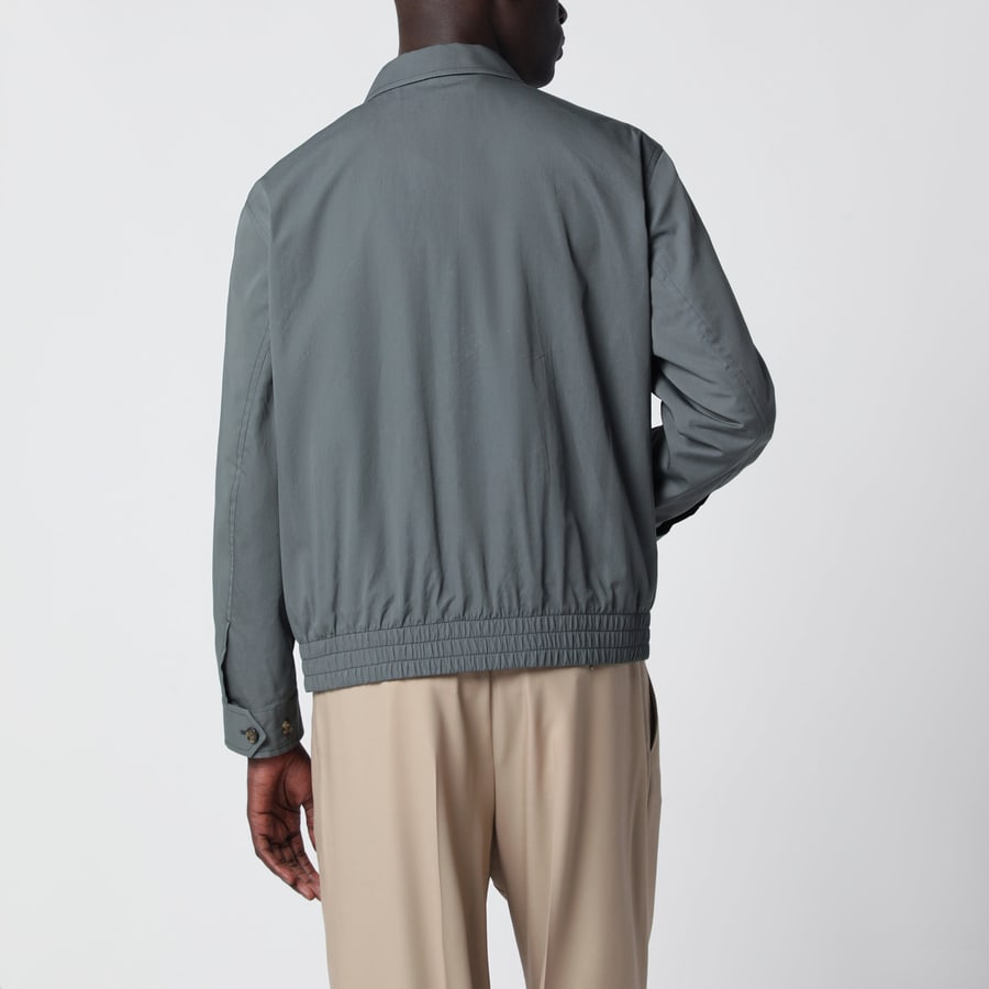 LARDINI Giacca con zip in cotone e seta, view 3