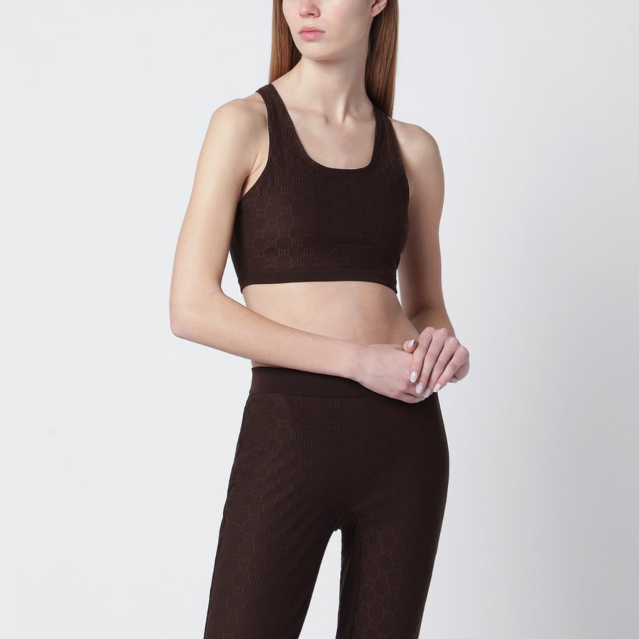 Gucci Top in jersey jacquard GG