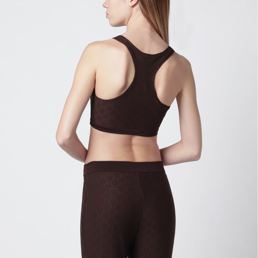 Gucci Top in jersey jacquard GG, view 3