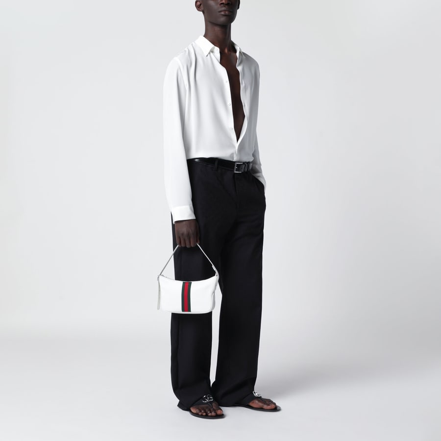 Gucci Borsa misura piccola Lunetta bianca, view 2