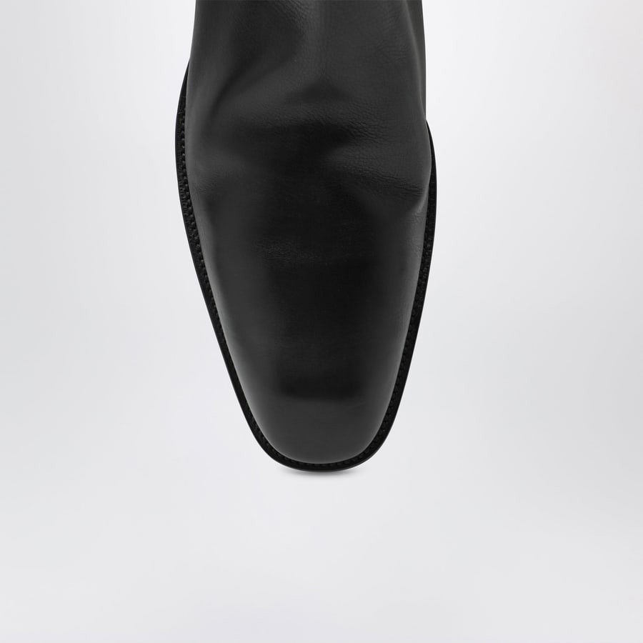 Saint Laurent Stivali Chelsea Stanton neri, view 3