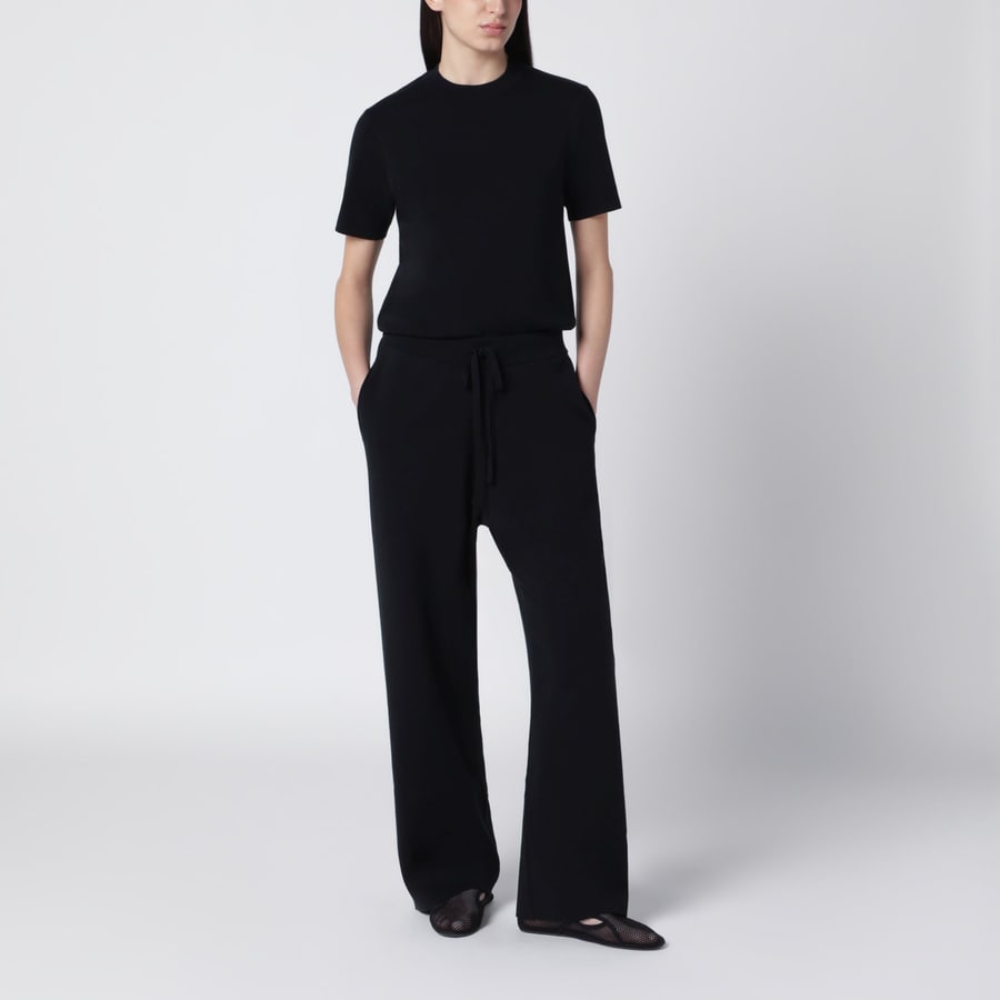 Entire Studios T-shirt in cotone nera, view 2