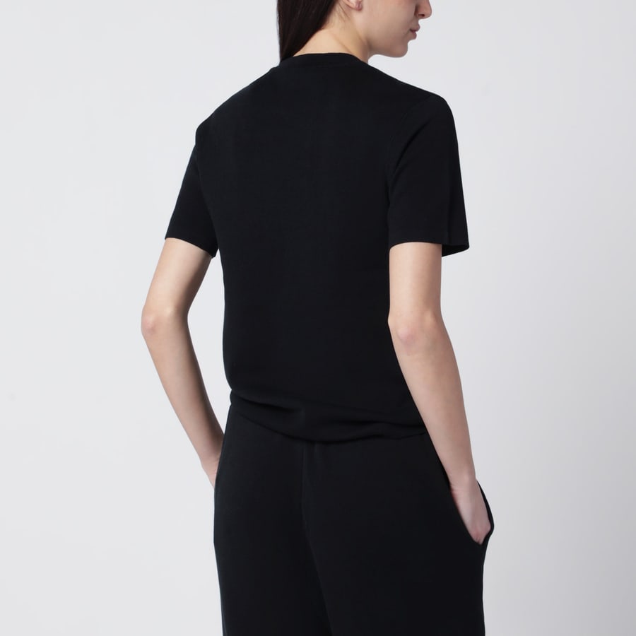Entire Studios T-shirt in cotone nera, view 3